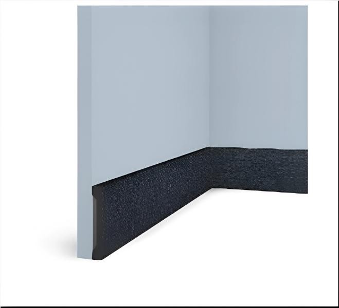 Напольный плинтус HiWood B90V1 BK114 под дерево 90 мм 2,7 м