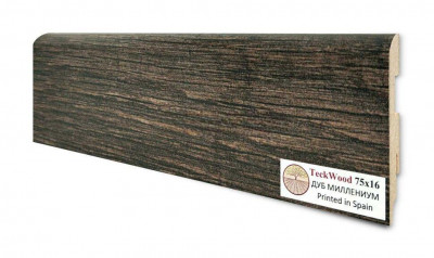 Плинтус для пола 75х16 мм Teckwood Дуб Миллениум цветной МДФ 2.15 м