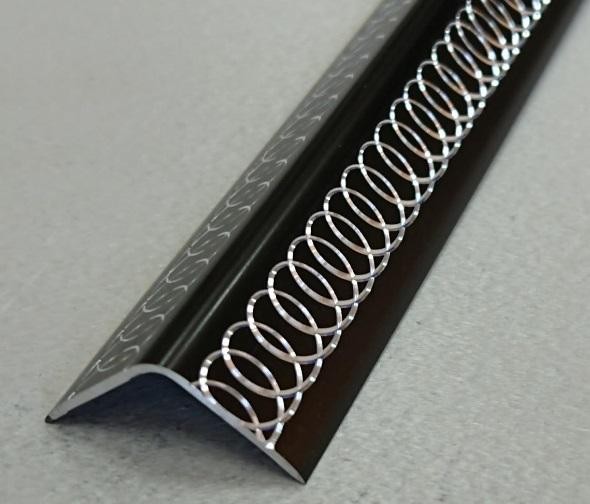 Алюминиевый уголок 15х15 мм ПН-15х15 Бронза глянец гравировка 2,7 м