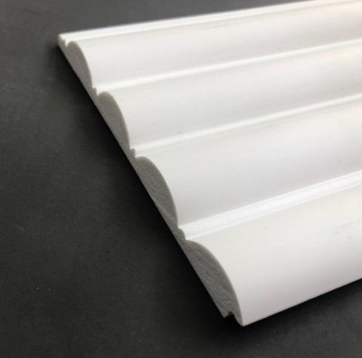 Декоративная панель 120х12 мм Hiwood LV137 NP белая 2,7 м