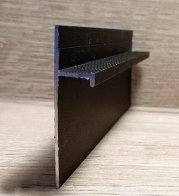 Теневой плинтус Евротрим 5957.05 черный алюминиевый 2 м