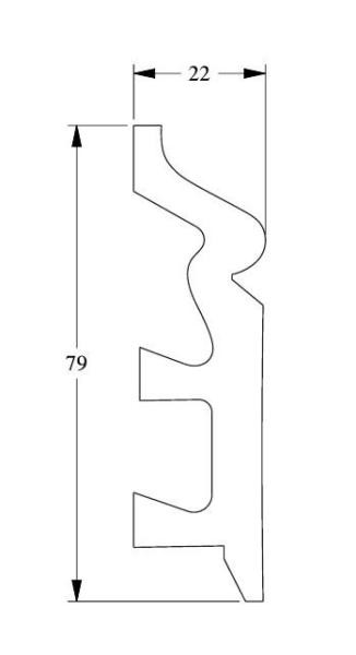 Напольный плинтус с кабель-каналом Orac Decor Duropolymer SX122 2 м