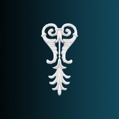 Декоративный орнамент Перфект G2151 200х102х18 мм белый полиуретан