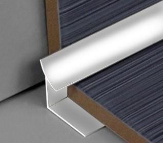 Внутренний угол для плитки ПО-В10 Серебро глянец 2,7 м