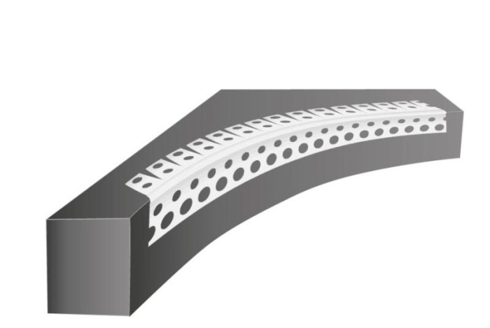 Уголок штукатурный арочный ПВХ Cezar 25х25 мм Белый 2,62 м