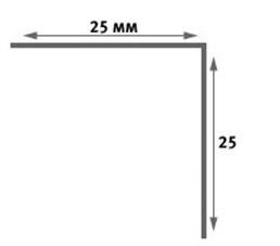 Уголок штукатурный арочный ПВХ Cezar 25х25 мм Белый 3 м