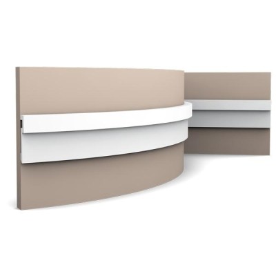 Гибкий молдинг из дюрополимера Orac Decor DUROPOLYMER PX198F 83х20 мм белого цвета 2 м