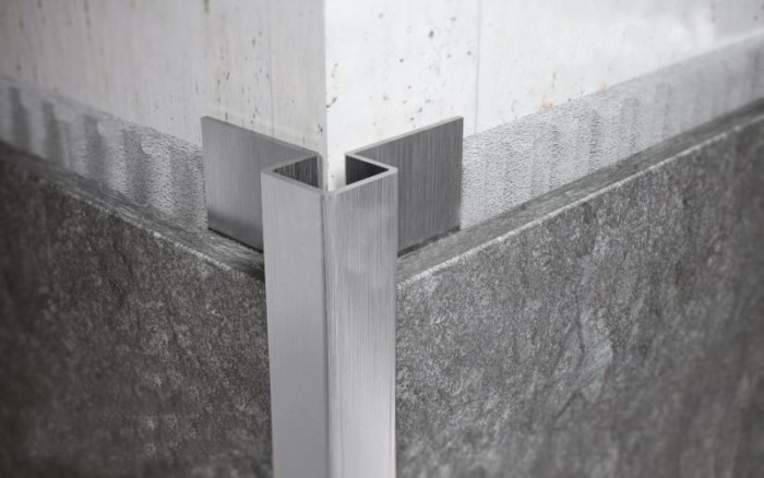 Антивандальный профиль для плитки FMR 12х30 M Сталь сатинированная 2,7 м