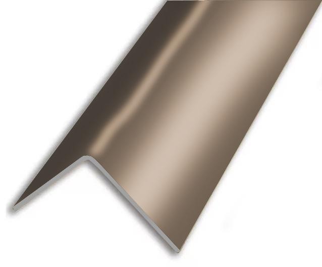 Алюминиевый уголок 15х15 мм Евротрим 0321 Бронза 3 м
