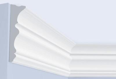 Потолочный плинтус 150х31 мм Hiwood L1404 белый 2 м