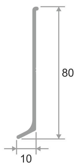 Фурнитура для напольного плинтуса ПЛ-80 уголок внутренний черный муар