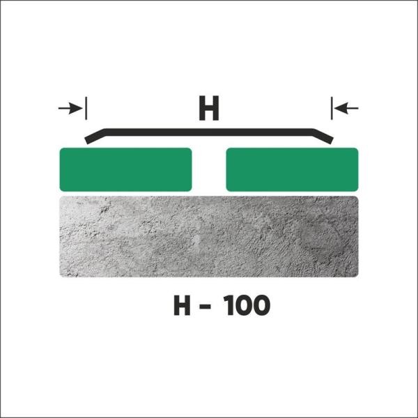 Одноуровневый порог стальной 100 мм FA 10 M сатинированная сталь 2,7 м