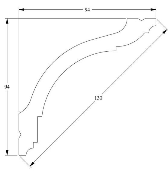 Потолочный плинтус Orac Decor Duropolymer CX127 2 м