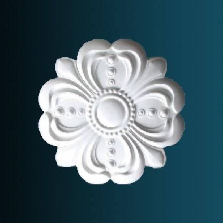 Декоративный орнамент Перфект G2381 390х390х35 мм белый полиуретан