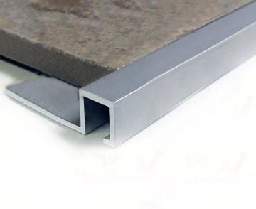 Профиль П-образный алюминиевый ПО-П10х10 Серебро матовое 2,7 м