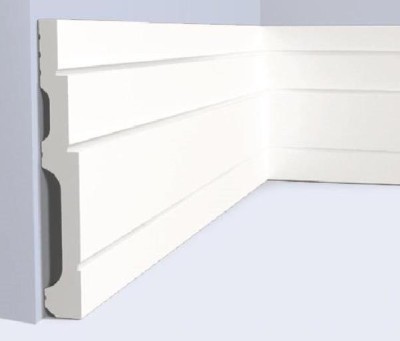 Напольный плинтус 120х16 мм Hiwood B120V1 из полистирола 2 м