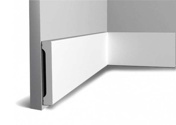 Напольный плинтус 90х14 Hiwood B90V1 из полистирола 2 м