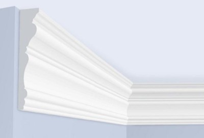 Потолочный плинтус 180х36 мм Hiwood L1502 белый 2 м