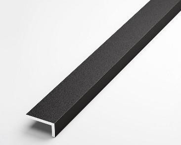 Алюминиевый уголок 70х14 мм ПБ70х14 черный 3 м