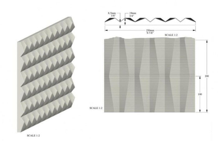 Стеновая панель 3D 250х2000 мм Orac Decor 3D W112