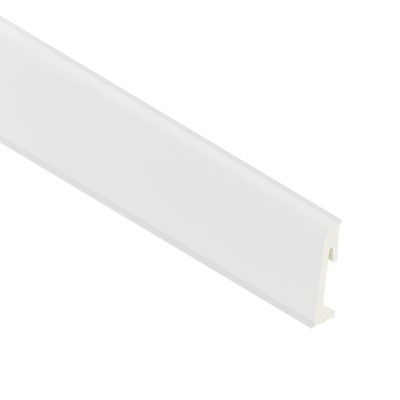 Напольный плинтус 65х18 мм SALAG ALPHA Bialy AP66U1 ПВХ белый 2.2 м