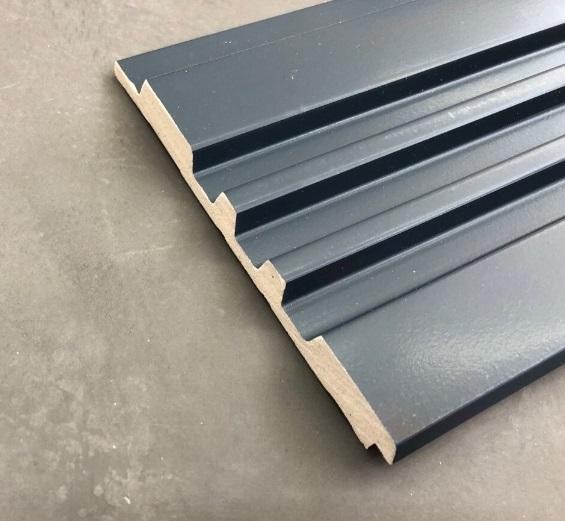 Декоративная панель 120х12 мм Hiwood LV121 BU22 декорированная 2,7 м