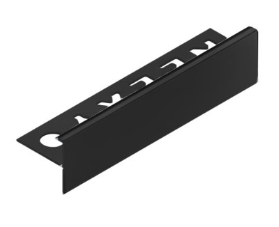 F-профиль лестничный 10 мм алюминиевый NEEXY PV53-18 MBL черный матовый 2.7 м