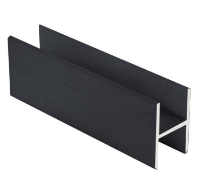 Алюминиевый профиль  Н-образный ОП-501 под панель 4 мм 2,7 м черный