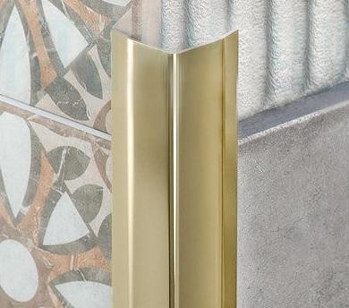 Алюминиевый уголок 20х20 мм ПН-20х20 Бронза светлая глянец 2,7 м