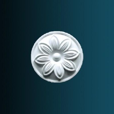 Декоративный орнамент Перфект G2385 129х129х20 мм белый полиуретан