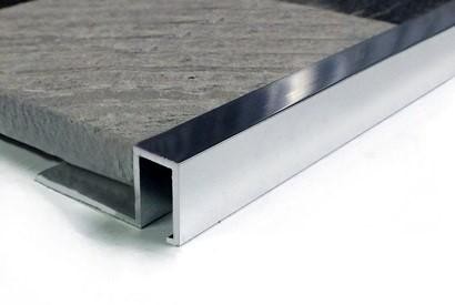 Профиль П-образный алюминиевый ПО-П10х10 Серебро глянец 2,7 м