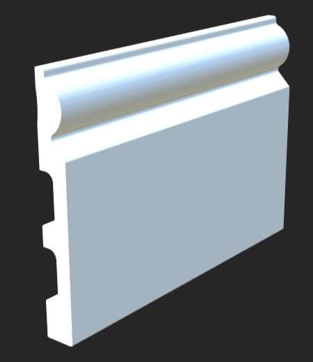 Напольный плинтус 140х17,5 мм Hiwood B140 из полистирола 2 м