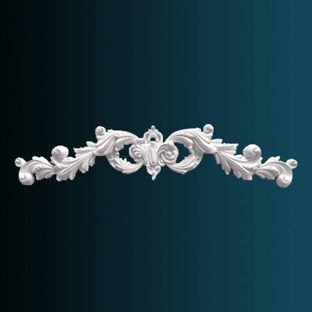 Декоративный орнамент Перфект G2189 138х640х32 мм белый полиуретан