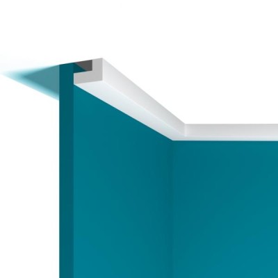 Потолочный плинтус 22х32 мм Перфект Плюс P65 2 м белый ударопрочный полимер