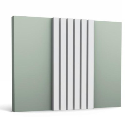 Панель для стен 3D из полиуретана Orac Decor W111-2600 250х2600 мм белого цвета