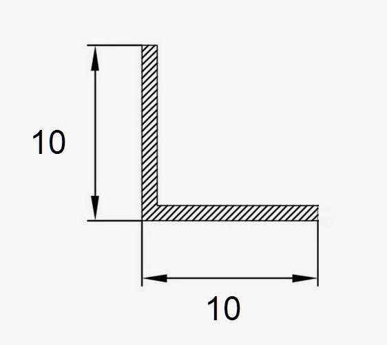 Алюминиевый уголок 10х10 мм ПБ10х10 золото 3 м