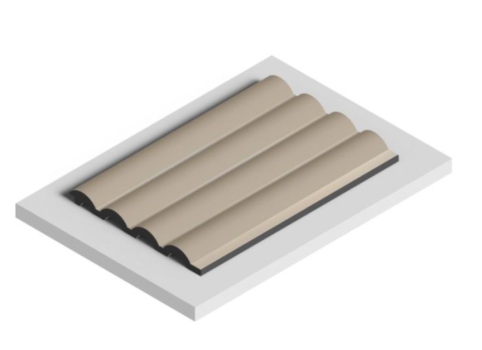 Стеновая панель отделочная HiWood LV140 BR432 бежевая 12х120 мм 2,7 м