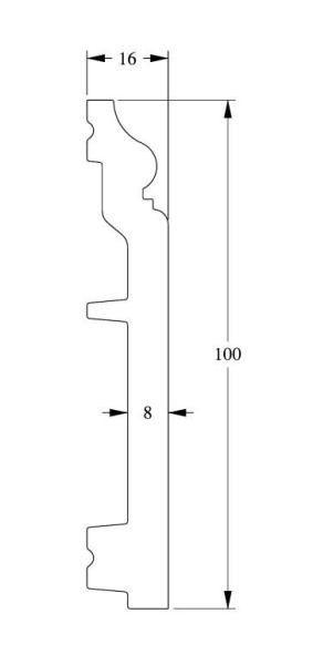 Напольный плинтус с кабель-каналом Orac Decor Duropolymer SX173 2 м
