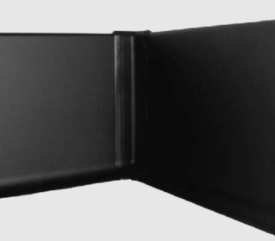 Уголок для внутренних углов плинтуса Евротрим L-80 алюминий черный