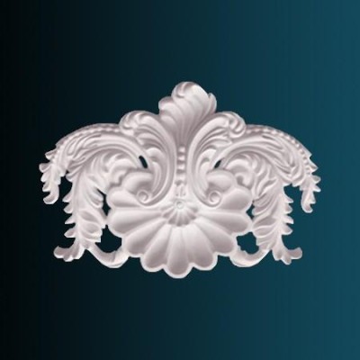 Декоративный орнамент Перфект G2192 314х464х45 мм белый полиуретан