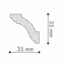 Потолочный плинтус NMC Arstyl Z1250 35х35 200 см