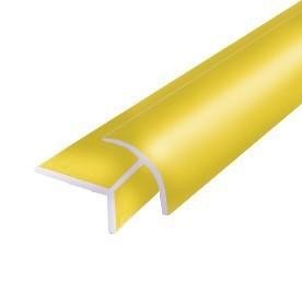 Алюминиевый профиль под плитку для внешних углов ПО-10х10 Золото глянец 2,7 м