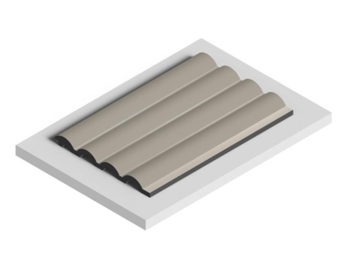 Стеновая панель отделочная HiWood LV140 BR487 бежевая 12х120 мм 2,7 м