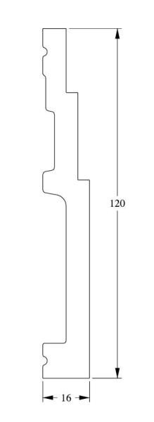 Напольный плинтус с кабель-каналом Orac Decor Duropolymer SX180 2 м