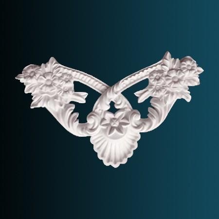 Декоративный орнамент Перфект G2193 292х490х42 мм белый полиуретан