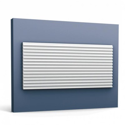 Панель для стен 3D из полиуретана Orac Decor WX205-3000 250х3000 мм белого цвета