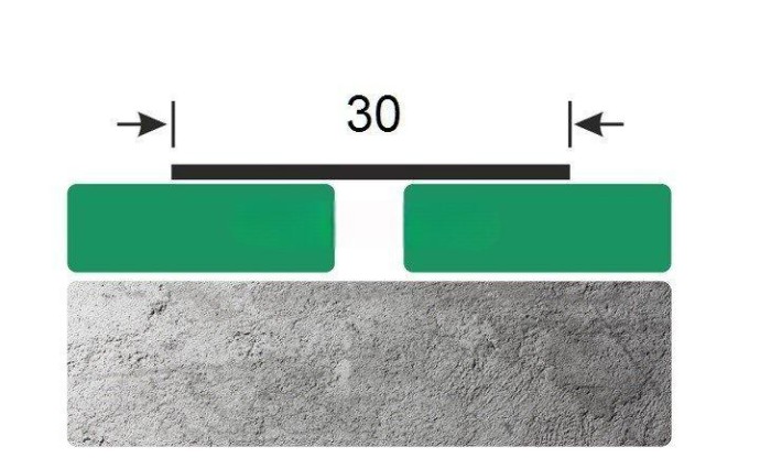 Стальная полоса 30 мм золото полированное 2.7 м