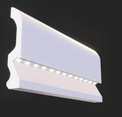 Плинтус под подсветку для пола 98х19,5 мм Hiwood LB98 из полистирола 2 м