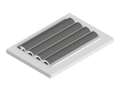 Стеновая панель отделочная HiWood LV140 GR17 серая 12х120 мм 2,7 м