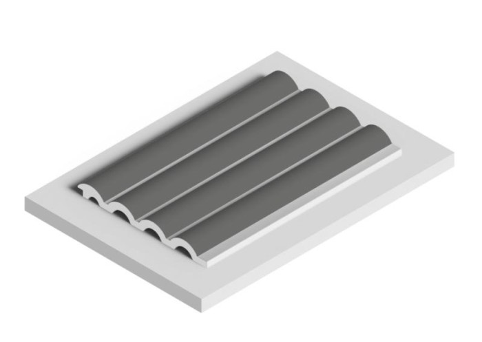 Стеновая панель отделочная HiWood LV140 GR17 серая 12х120 мм 2,7 м